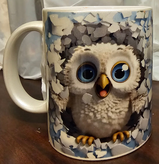 11 oz Shimmer Owl mug